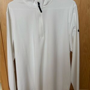 Men’s Nike Golf White Dri-FIT Long Sleeve Pullover